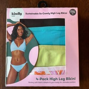 Kindly Yours So Comfy High Leg Bikini Underwear 
4-Pack NWT